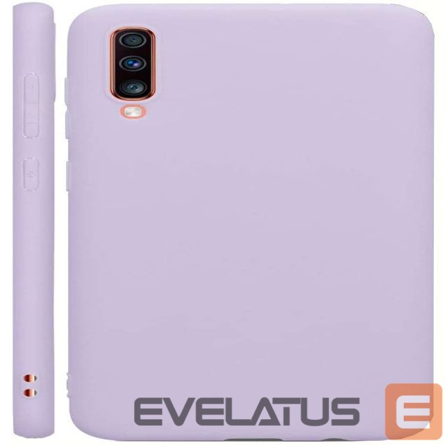 Back panel cover Evelatus Samsung Galaxy A70 Nano Silicone Case Soft Touch TPU Blue