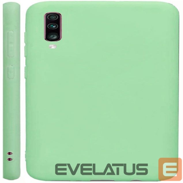 Back panel cover Evelatus Samsung Galaxy A70 Nano Silicone Case Soft Touch TPU Mint