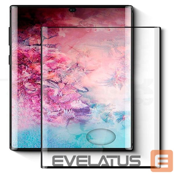 Protective glass Evelatus Samsung Galaxy Note 10 PLUS 2.5D Full Cover Japan Glue Glass Anti-Static