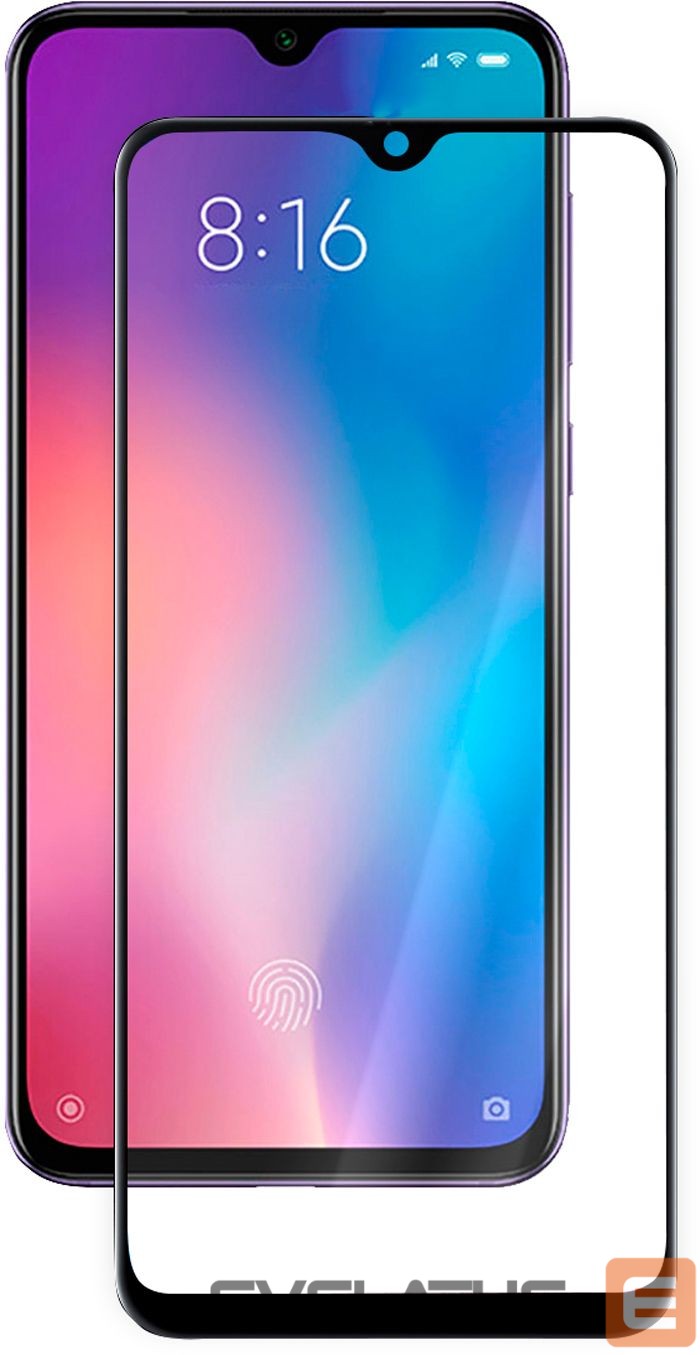 Protective glass Evelatus Xiaomi Mi A3 2.5D Full Cover Japan Glue Glass Anti-Static