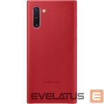 Back panel cover Samsung  Galaxy Note 10 Leather Cover case Red