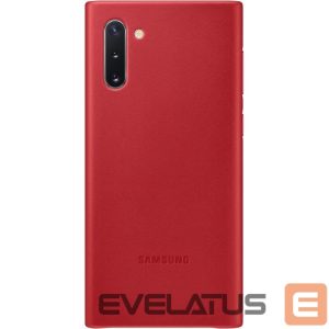 Back panel cover Samsung  Galaxy Note 10 Leather Cover case Red