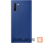 Back panel cover Samsung  Galaxy Note 10 Leather Cover Blue
