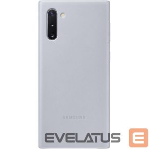 Back panel cover Samsung  Galaxy Note 10 Leather Cover Gray