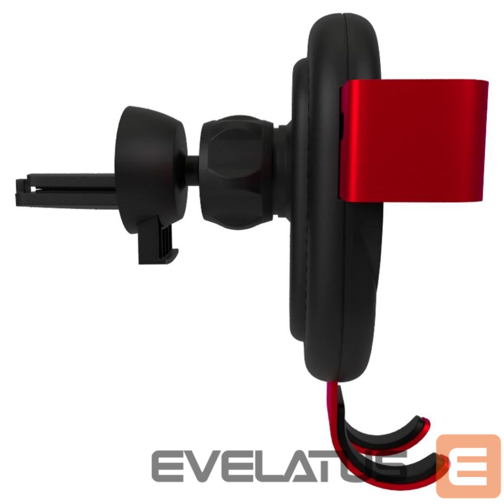 Auto holder Evelatus - Gravity Car Holder with Wireless Charger WCH02 Red