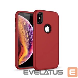 Back panel cover iLike Samsung Galaxy A10 Defender Solid 3in1 case Red