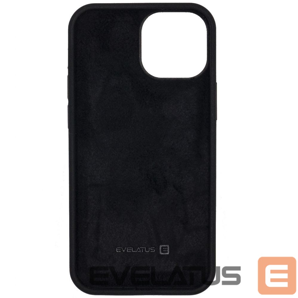 Back panel cover Evelatus Apple iPhone 11 Pro Max Premium Soft Touch Silicone Case Black