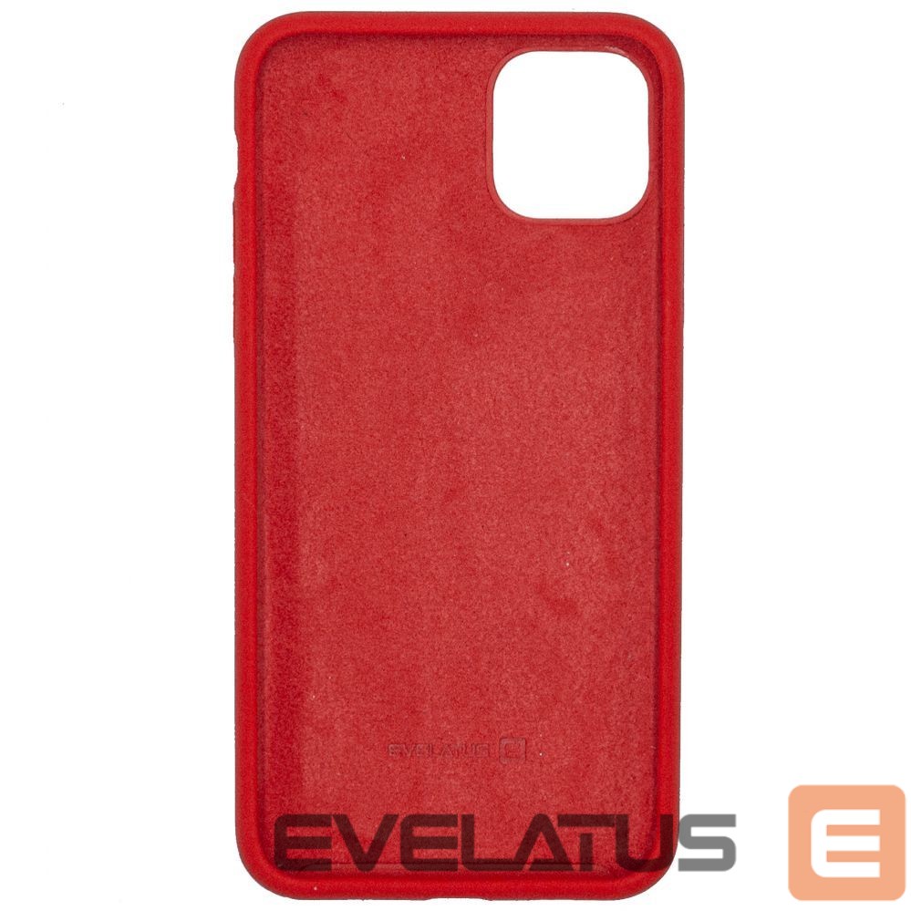 Back panel cover Evelatus Apple iPhone 11 Pro Max Premium Soft Touch Silicone Case Red