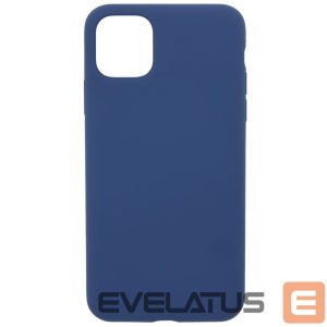 Back panel cover Evelatus Apple iPhone 11 Pro Max Premium Soft Touch Silicone case Midnight Blue