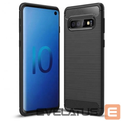 Back panel cover iLike Samsung Samsung Galaxy Note 10 Back Case CARBON Black