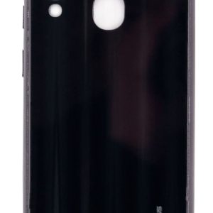 Back panel cover Evelatus Samsung A20e Water Ripple Full Color Electroplating Tempered Glass Black