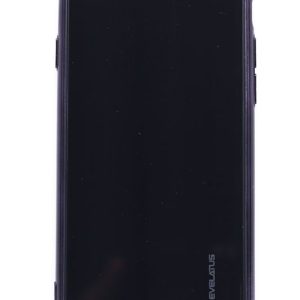 Back panel cover Evelatus Apple iPhone 7/8 Water Ripple Full Color Electroplating Tempered Glass Black