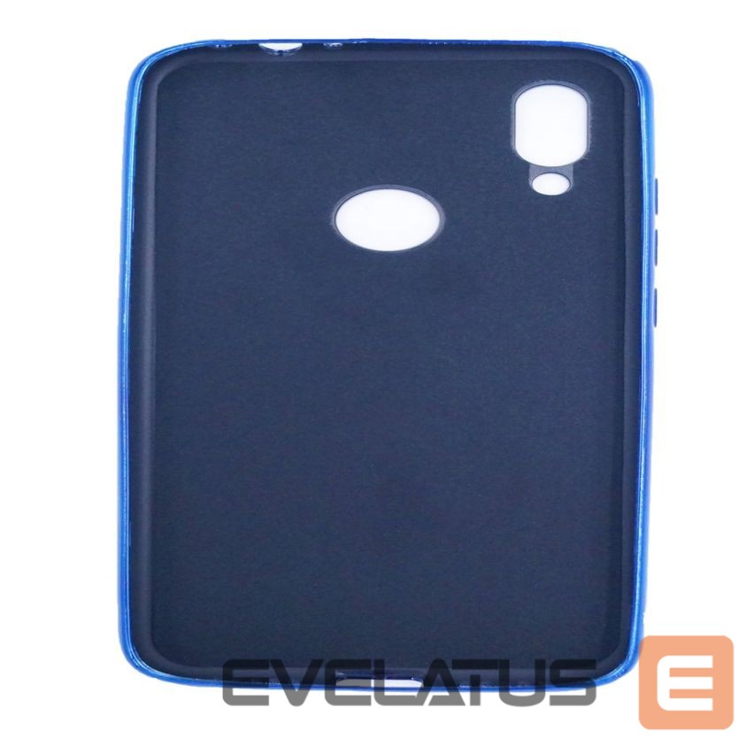 Back panel cover Evelatus Xiaomi Redmi 7 Water Ripple Full Color Electroplating Tempered Glass Blue