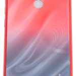 Back panel cover Evelatus Xiaomi Redmi 8 Water Ripple Gradient Color Anti-Explosion Tempered Glass Case Gradient Red-Black