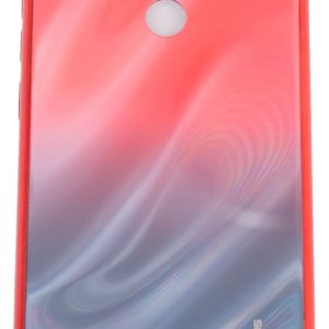 Back panel cover Evelatus Xiaomi Redmi 8 Water Ripple Gradient Color Anti-Explosion Tempered Glass Case Gradient Red-Black