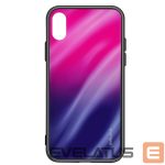 Back panel cover Evelatus Xiaomi Redmi Note 8 / Redmi Note 8 2021 Water Ripple Gradient Color Anti-Explosion Tempered Glass Case Gradient Pink-Purple