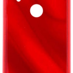Back panel cover Evelatus Xiaomi Redmi 7 Water Ripple Full Color Electroplating Tempered Glass Case Red
