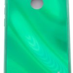 Back panel cover Evelatus Xiaomi Redmi 7 Water Ripple Full Color Electroplating Tempered Glass Case Green