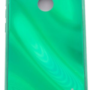 Back panel cover Evelatus Xiaomi Redmi 7 Water Ripple Full Color Electroplating Tempered Glass Case Green