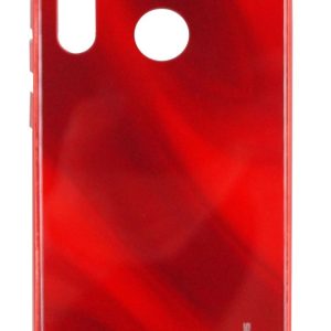 Back panel cover Evelatus Xiaomi Xiaomi Redmi Note 8 / Redmi Note 8 2021 Water Ripple Full Color Electroplating Tempered Glass Case Red