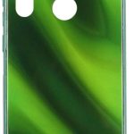 Back panel cover Evelatus Xiaomi Xiaomi Redmi Note 8 / Redmi Note 8 2021 Water Ripple Full Color Electroplating Tempered Glass Case Green
