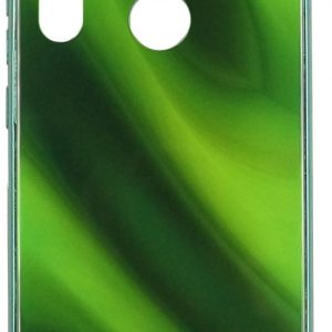 Back panel cover Evelatus Xiaomi Xiaomi Redmi Note 8 / Redmi Note 8 2021 Water Ripple Full Color Electroplating Tempered Glass Case Green