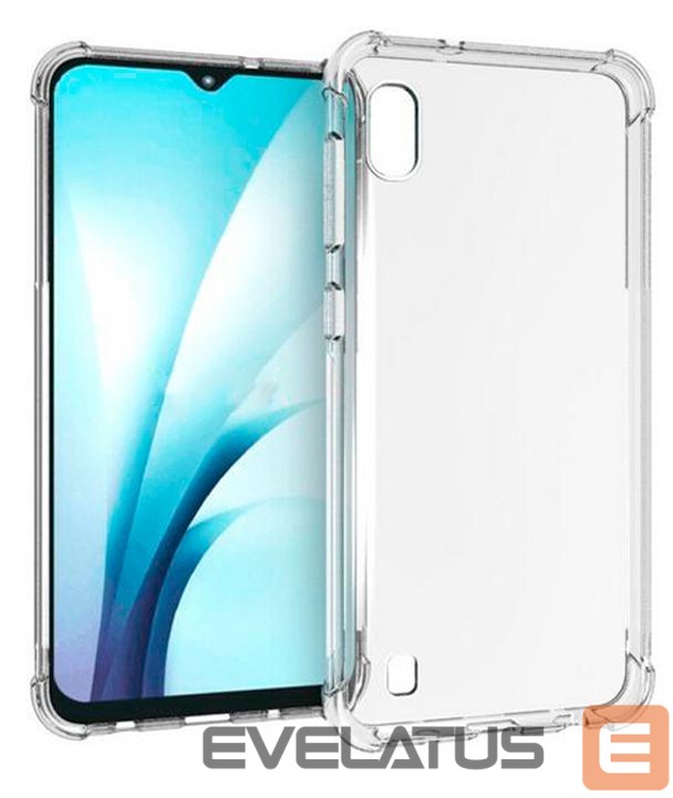 Back panel cover Evelatus Samsung Galaxy A10 Military Shockproof Silicone Case TPU Transparent