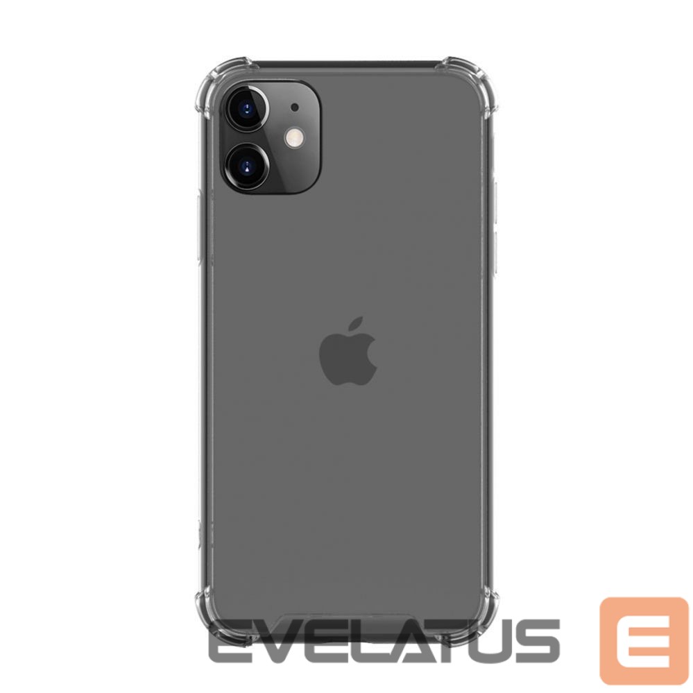 Back panel cover Evelatus Apple iPhone 11 Military Shockproof Silicone Case TPU Transparent