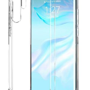 Back panel cover Evelatus Huawei P30 Lite Military Shockproof Silicone Case TPU Transparent