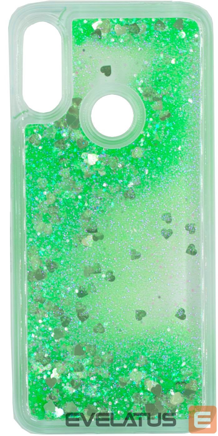 Back panel cover Evelatus Xiaomi Redmi 7 Shining Quicksand Case Green