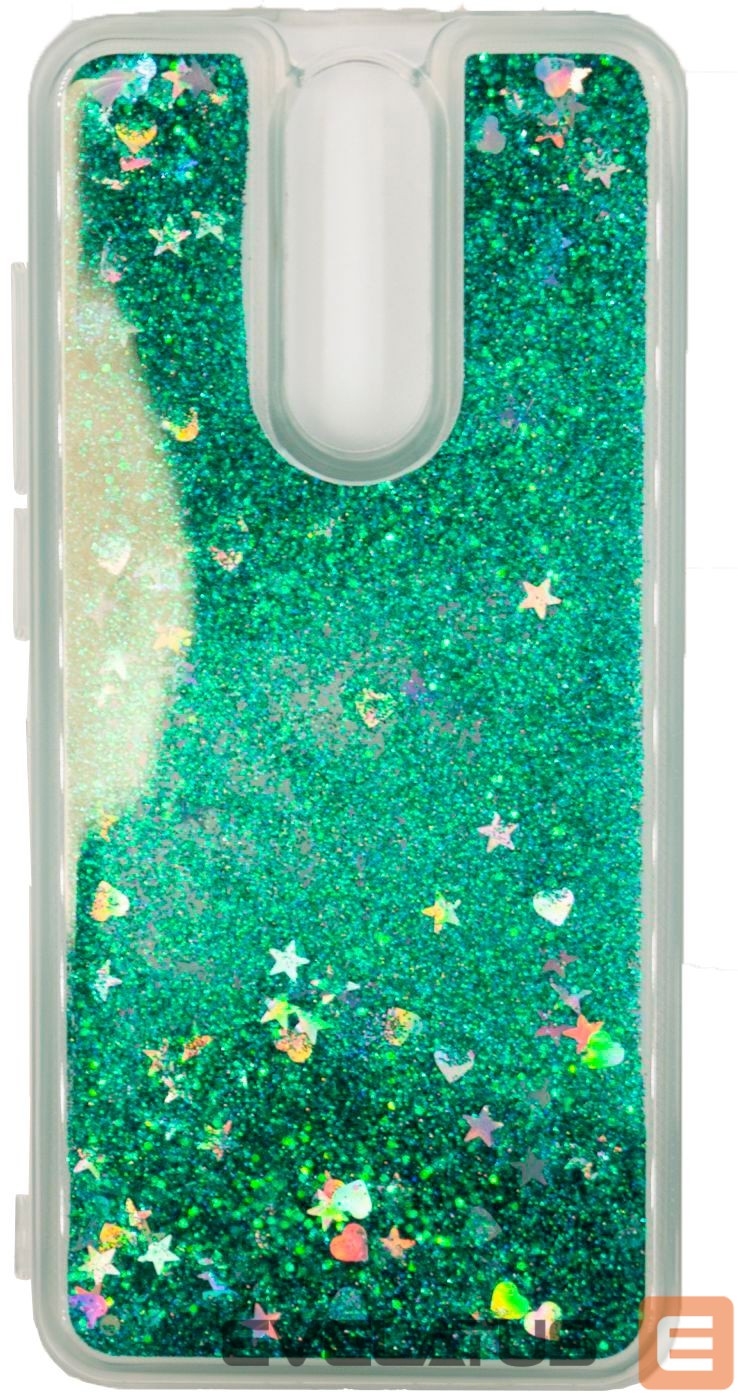 Back panel cover Evelatus Xiaomi Redmi 8 Shining Quicksand Case Green