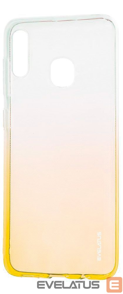 Back panel cover Evelatus Samsung Galaxy A20e Gradient TPU Case Gold