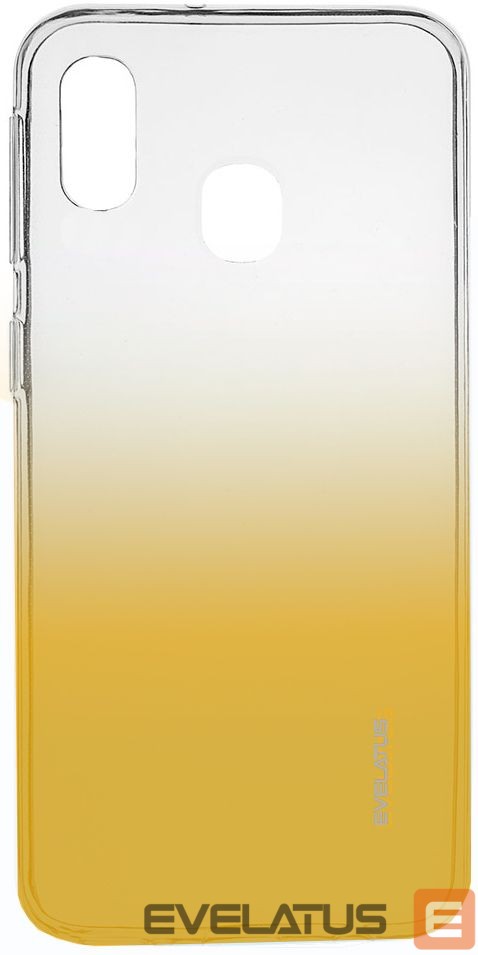 Back panel cover Evelatus Samsung Galaxy A40 Gradient TPU Case Gold