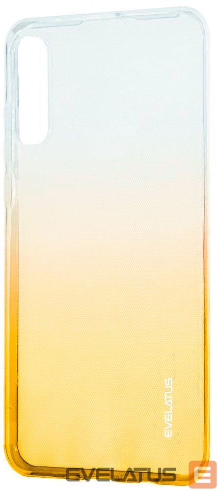 Back panel cover Evelatus Samsung Galaxy A70 Gradient TPU Case Gold