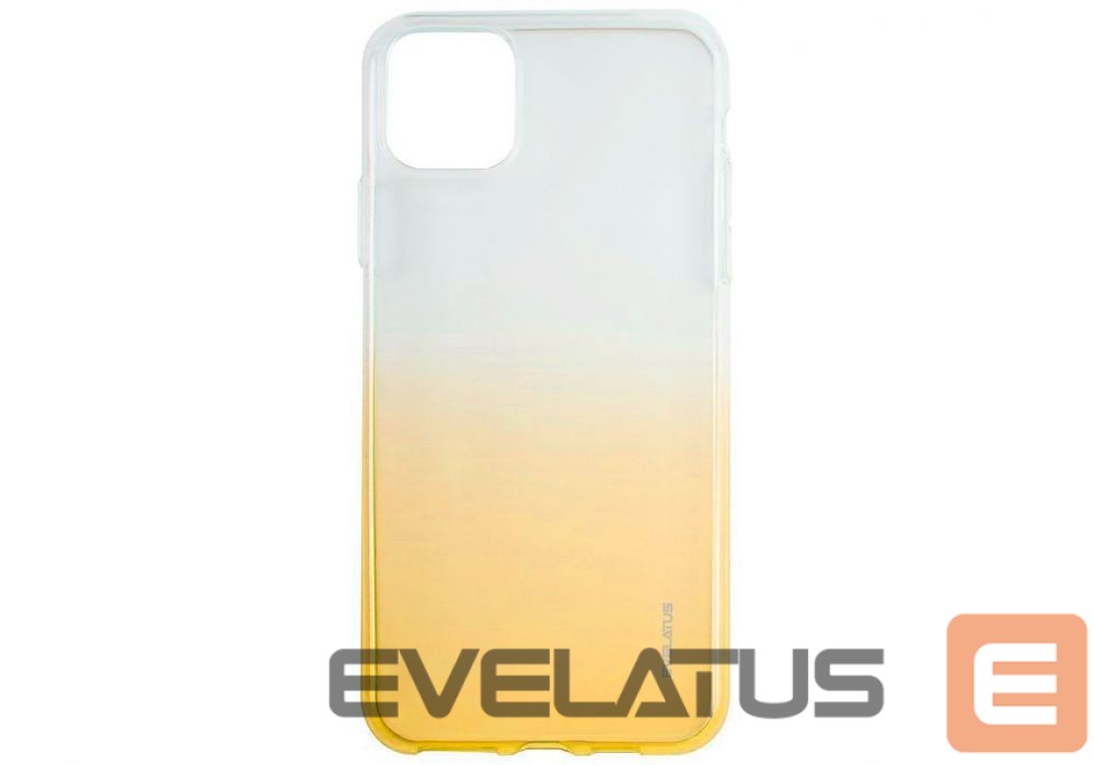 Back panel cover Evelatus Apple iPhone 11 Gradient TPU Case Gold