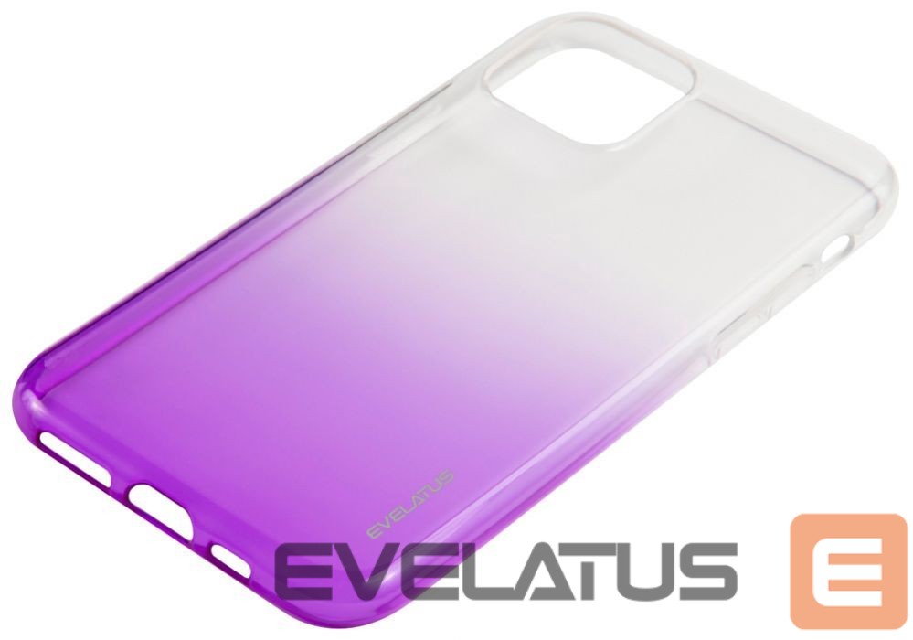 Back panel cover Evelatus Apple iPhone 11 Pro Gradient TPU Case Purple