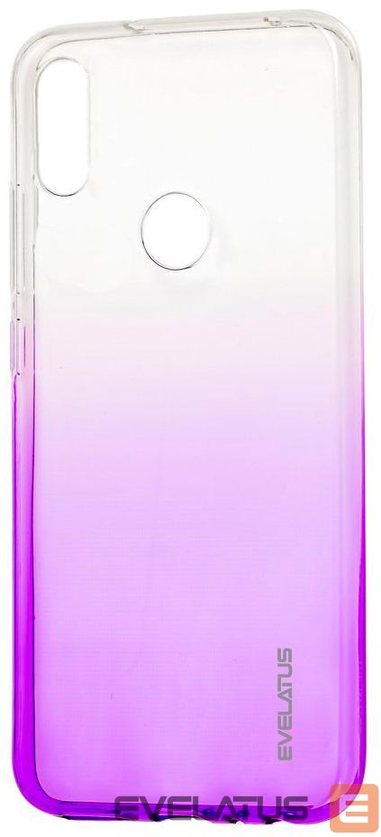Back panel cover Evelatus Huawei P Smart 2019 Gradient TPU Case Purple