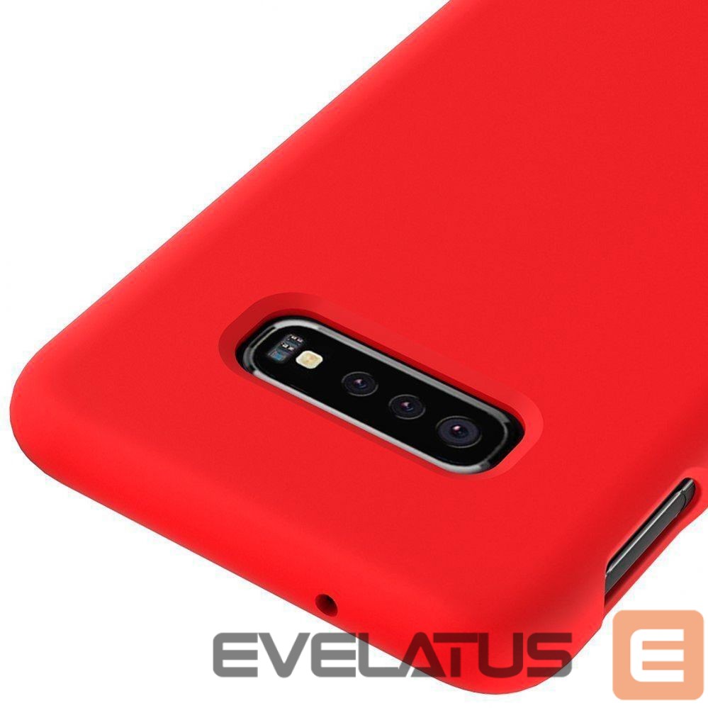 Back panel cover Evelatus Samsung Galaxy S10e Nano Silicone Case Soft Touch TPU Red