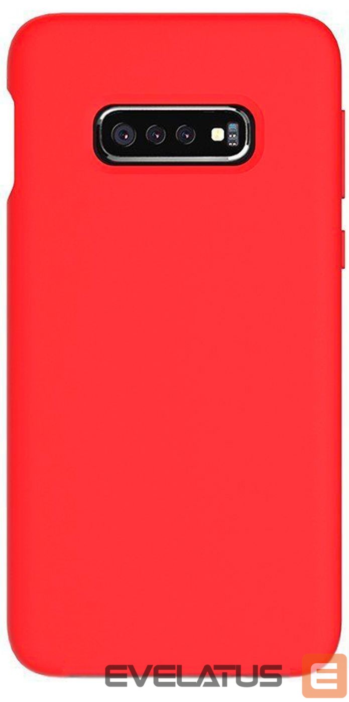 Back panel cover Evelatus Samsung Galaxy S10e Nano Silicone Case Soft Touch TPU Red