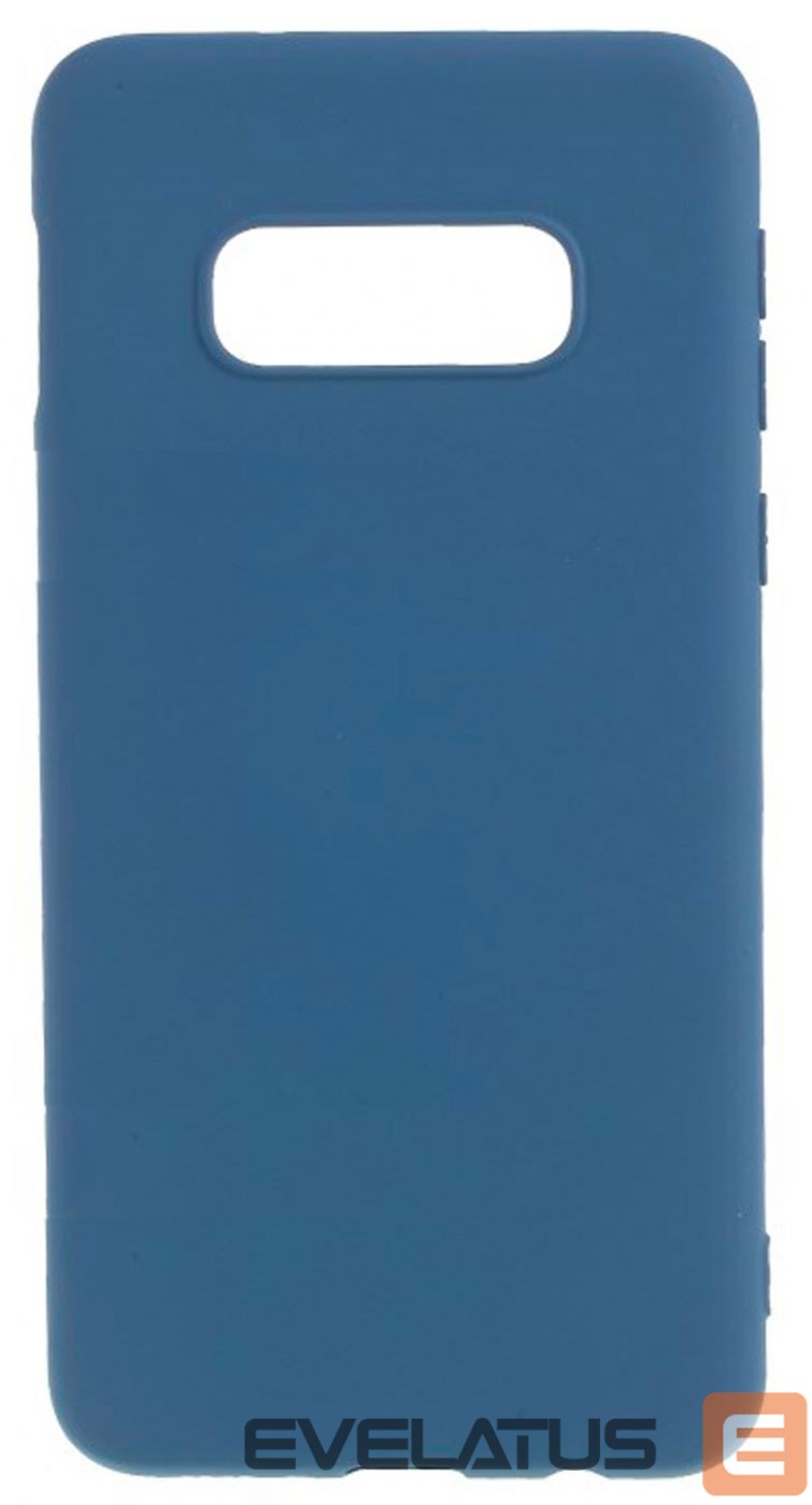 Back panel cover Evelatus Samsung Galaxy S10e Nano Silicone Case Soft Touch TPU Dark Blue