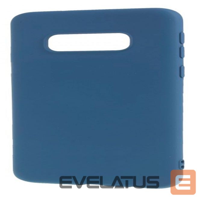 Back panel cover Evelatus Samsung Galaxy S10e Nano Silicone Case Soft Touch TPU Dark Blue
