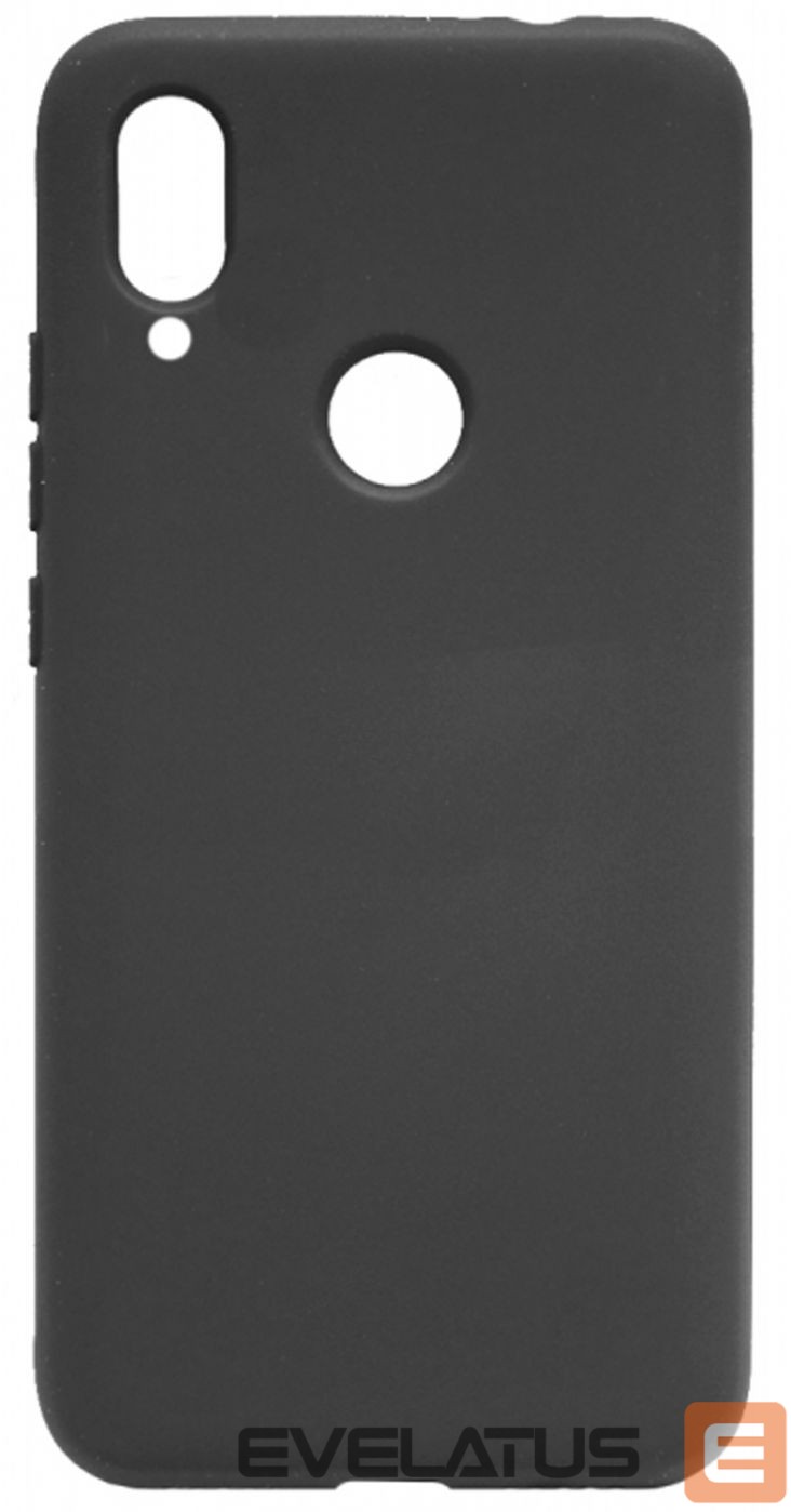 Back panel cover Evelatus Xiaomi Redmi 7 Nano Silicone Case Soft Touch TPU Black