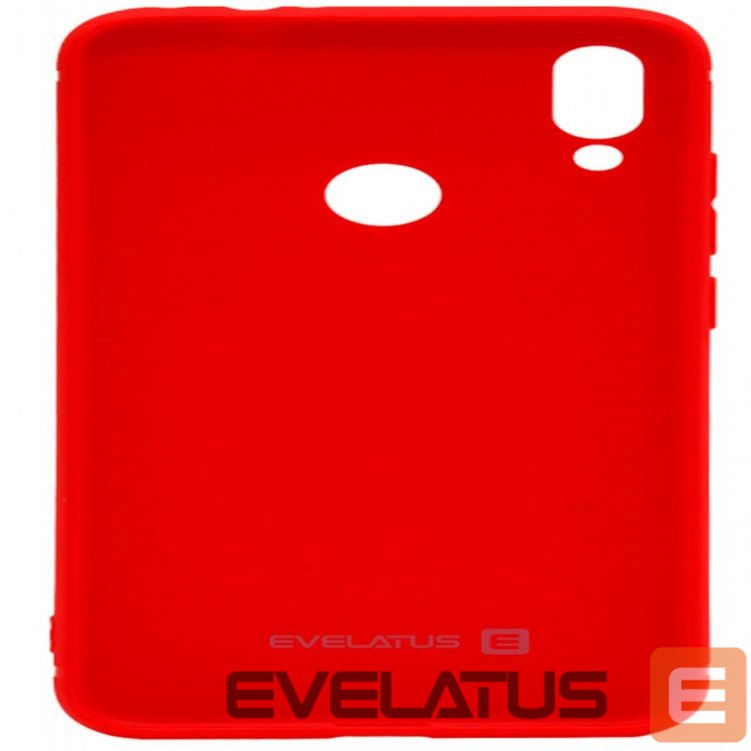 Back panel cover Evelatus Xiaomi Redmi 7 Nano Silicone Case Soft Touch TPU Red