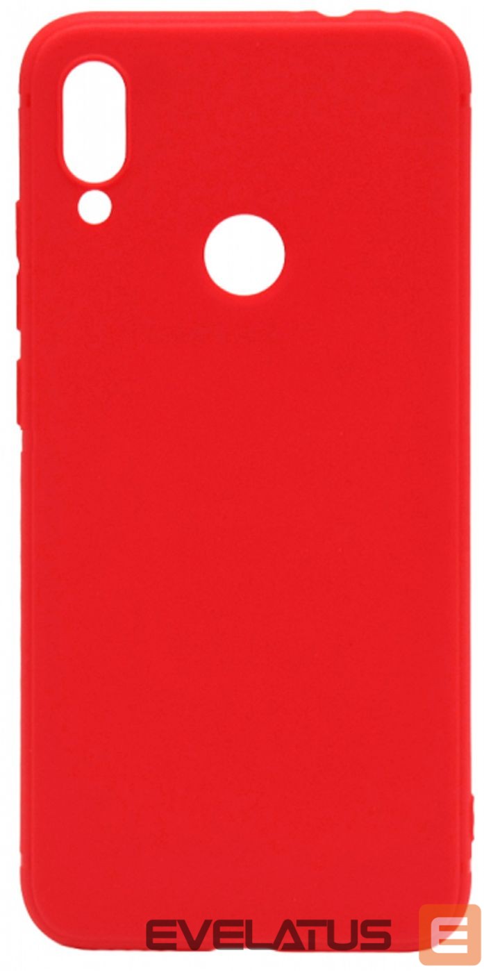 Back panel cover Evelatus Xiaomi Redmi 7 Nano Silicone Case Soft Touch TPU Red