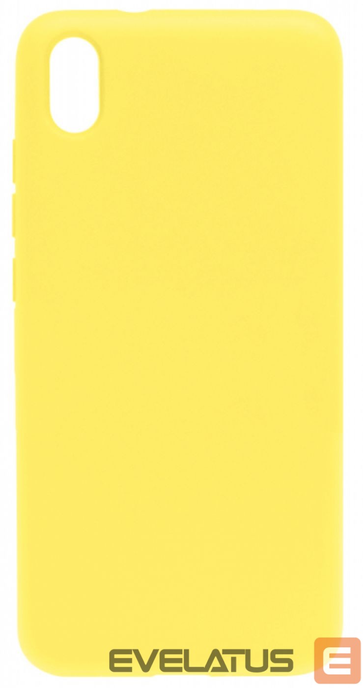 Back panel cover Evelatus Xiaomi Redmi 7a Nano Silicone Case Soft Touch TPU Yellow