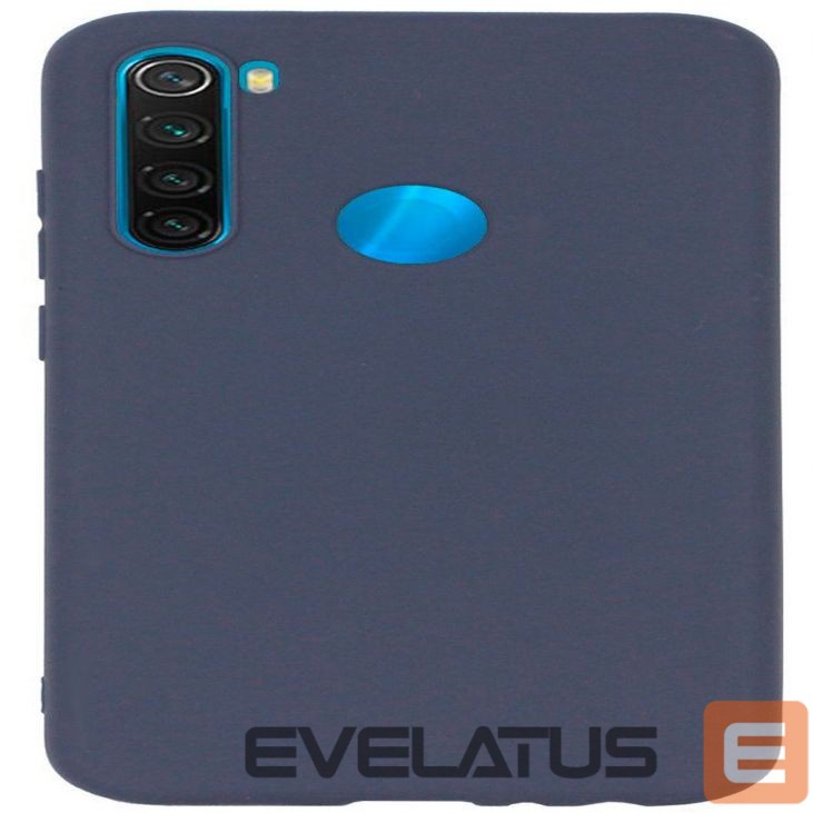 Back panel cover Evelatus Xiaomi Redmi Note 8 / Redmi Note 8 2021 Nano Silicone Case Soft Touch TPU Dark Blue
