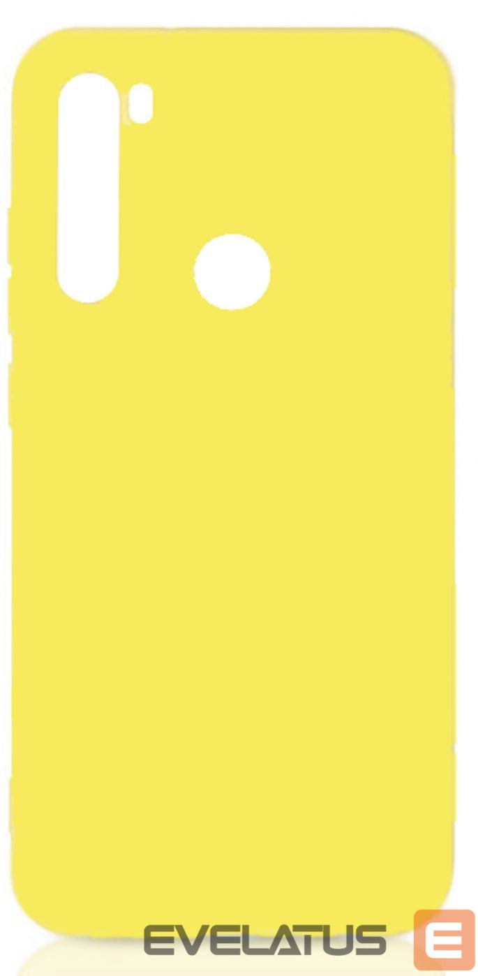 Back panel cover Evelatus Xiaomi Xiaomi Redmi Note 8 / Redmi Note 8 2021 Nano Silicone Case Soft Touch TPU Yellow