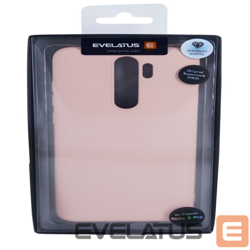 Back panel cover Evelatus Xiaomi Note 8 Pro Soft Silicone Beige