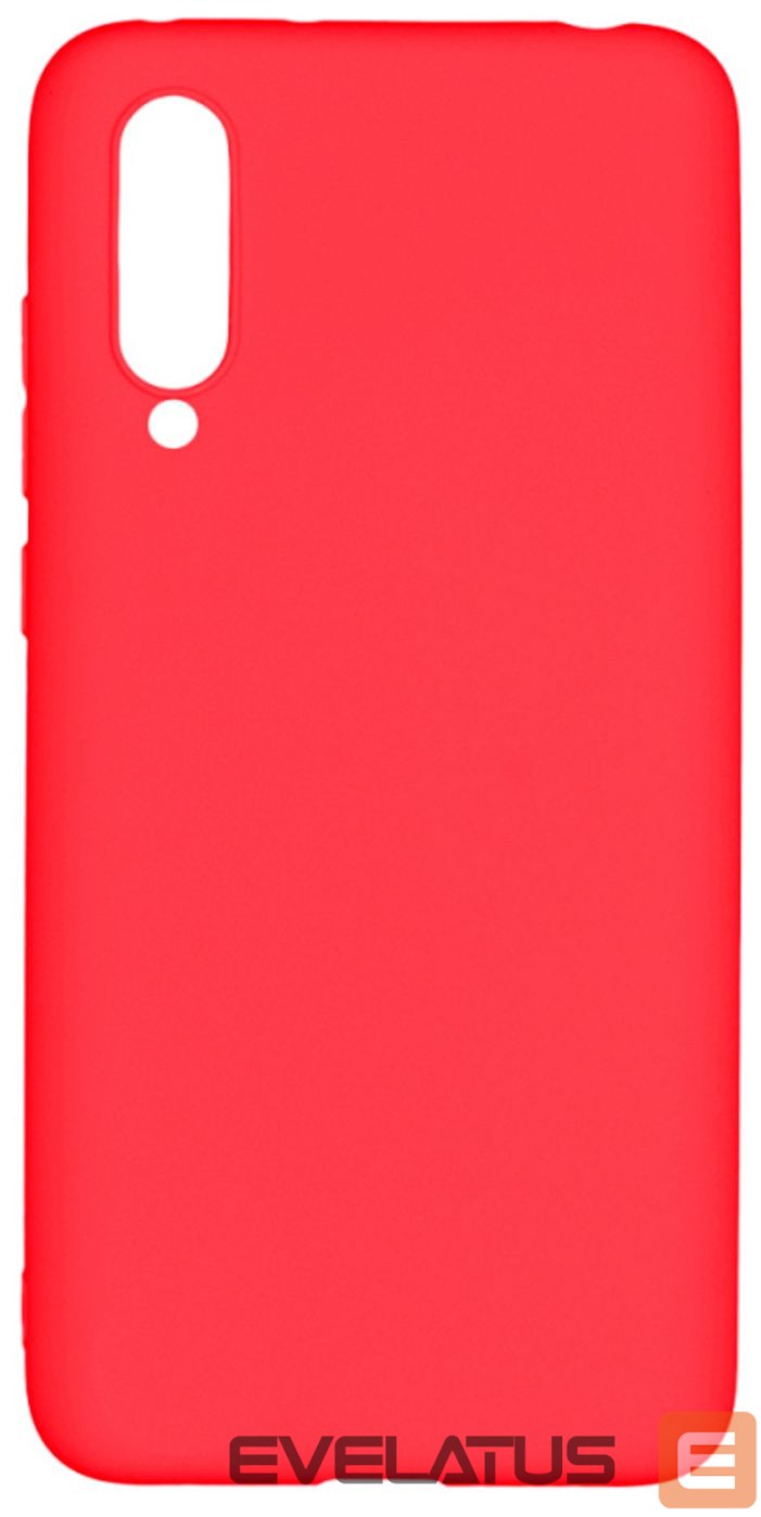 Back panel cover Evelatus Xiaomi Mi 9 Lite Nano Silicone Case Soft Touch TPU Red