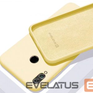 Back panel cover Evelatus Xiaomi Mi 9 Lite Soft Silicone Yellow